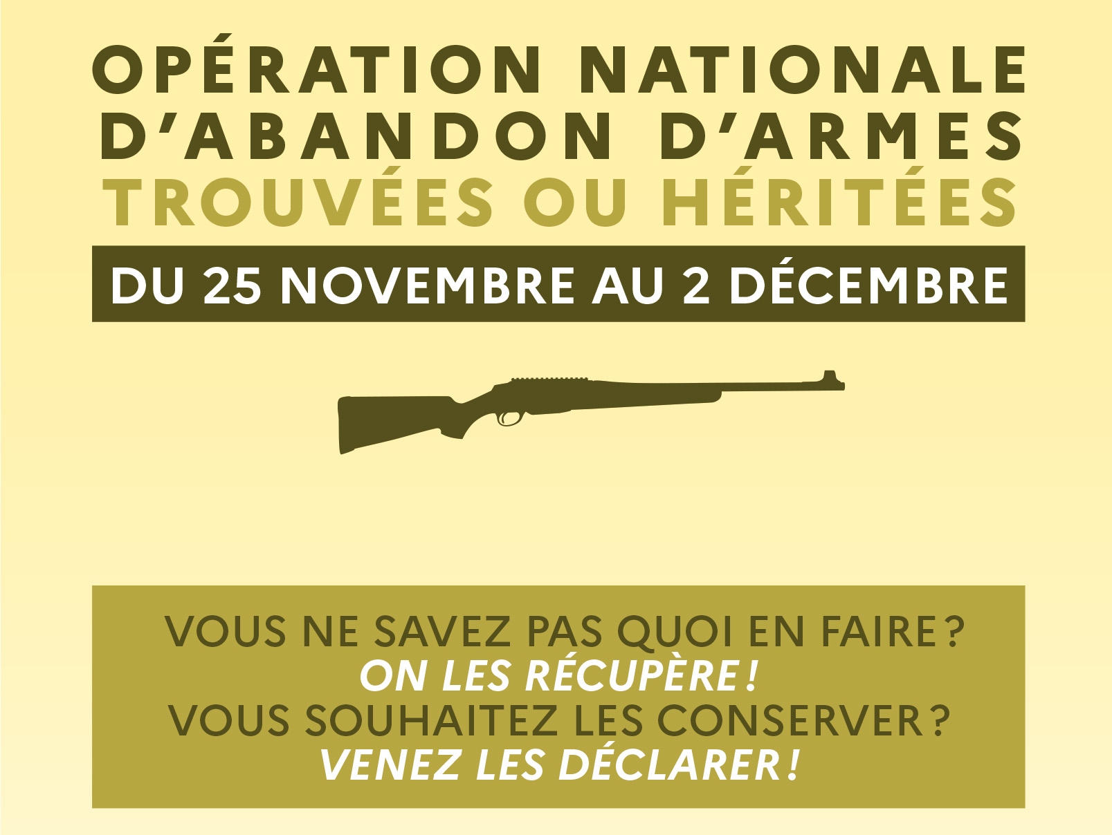 20221122 opération nationale dabandon darmes