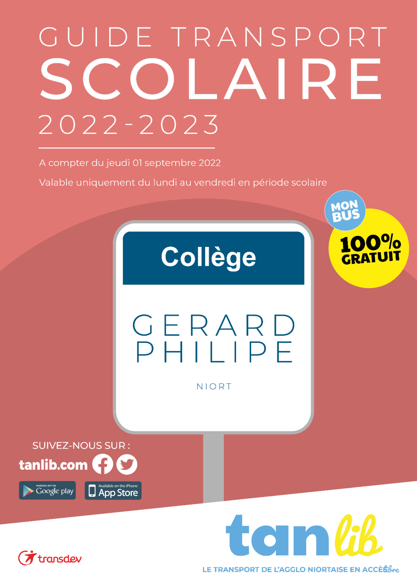 Guide transport scolaire Gérard Philipe