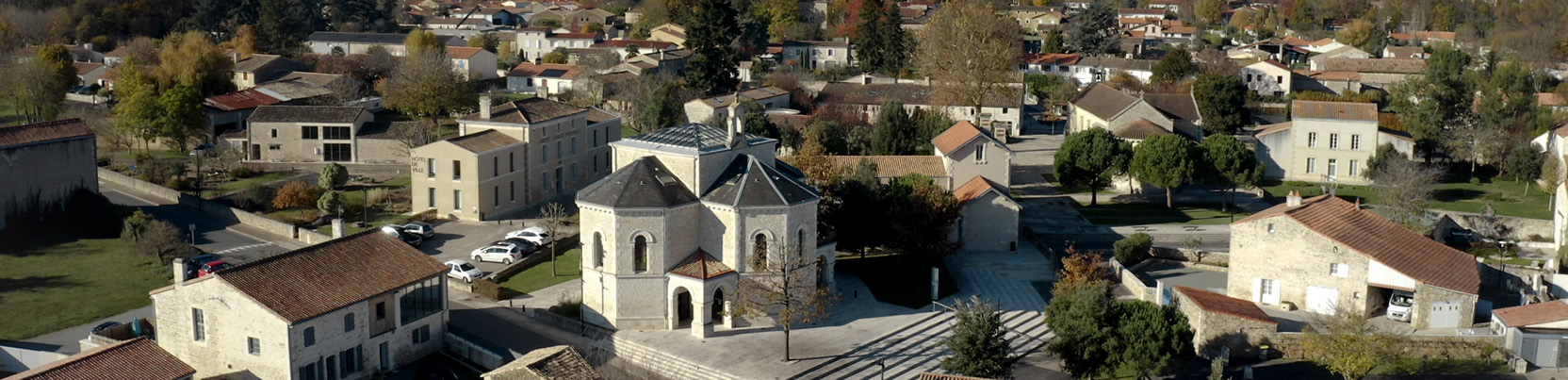 Vue aérienne ville site