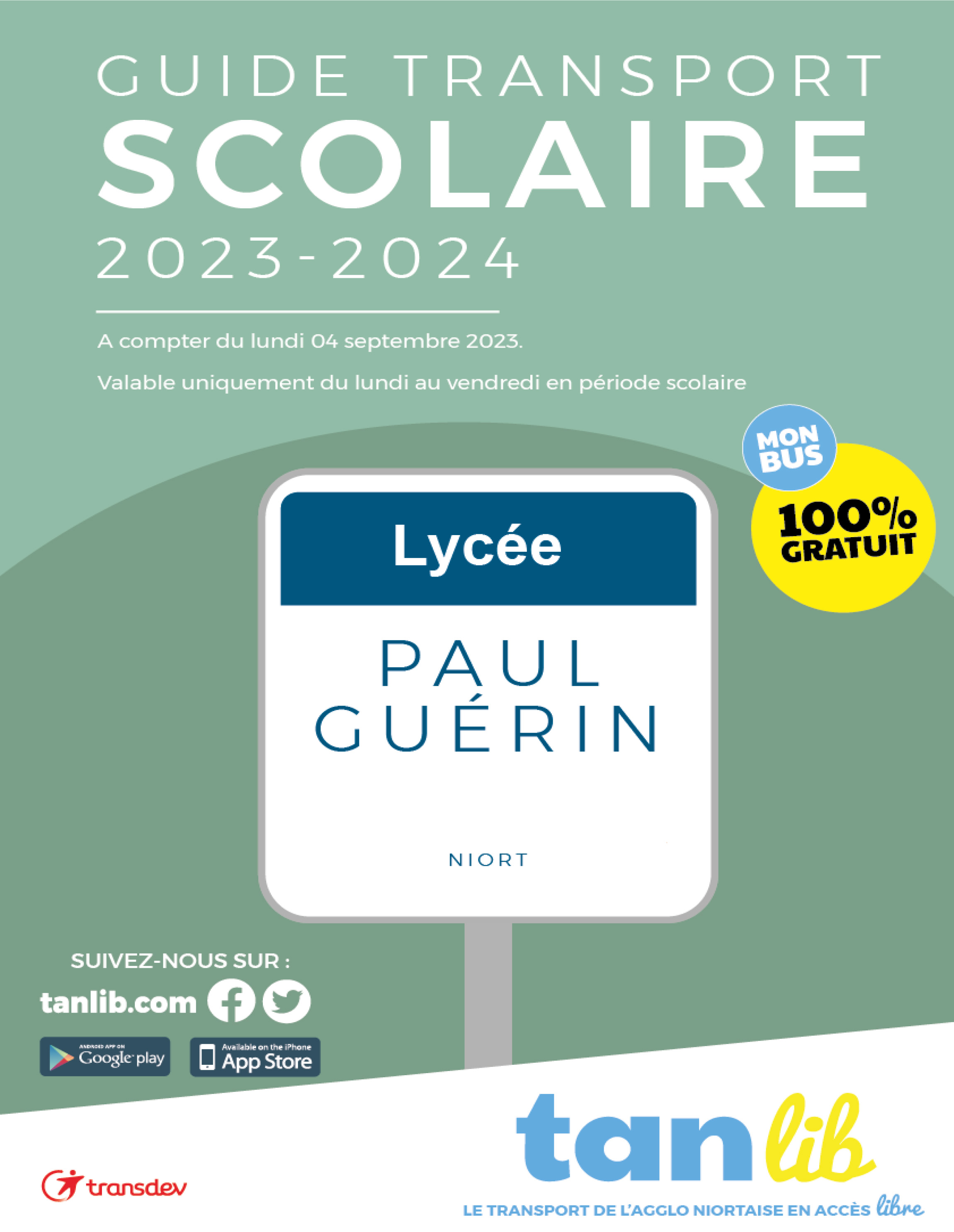 Guide transport scolaire Paul guérin